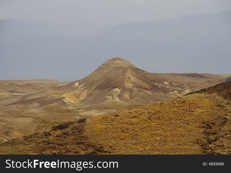 Variety of colors of Judean desert