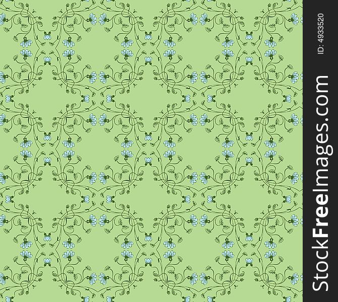 Abstract floral ornament ( seamless texture )
