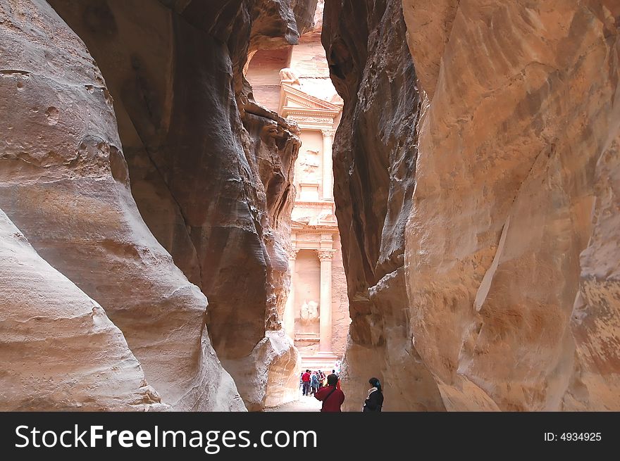 The Treasury in Petra, Jordan