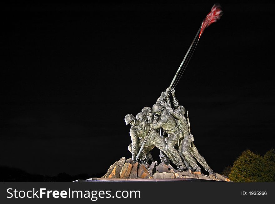 Iwo jima memorial in Arlington Virginia