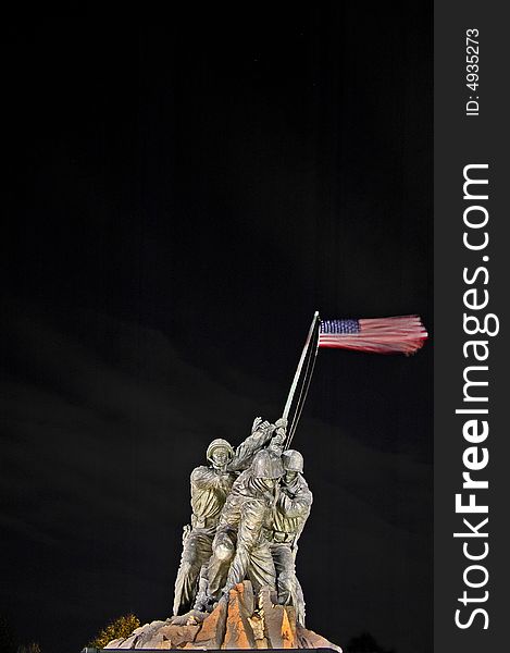 Iwo jima memorial in Arlington Virginia