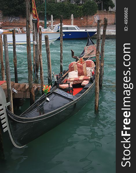 Gondolas is a representative sign in Venice, Italy