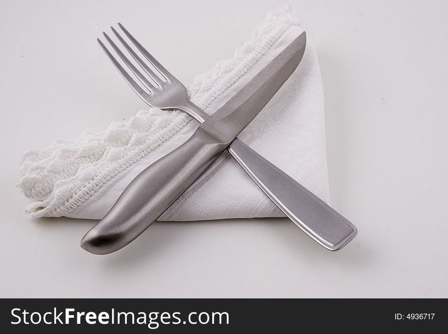 Knife, fork and cutlery in general. Knife, fork and cutlery in general