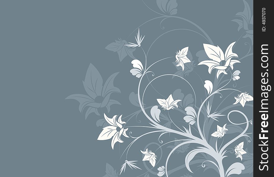 Abstract floral background. A vector format is added. Suits well for a postcard or background. Abstract floral background. A vector format is added. Suits well for a postcard or background