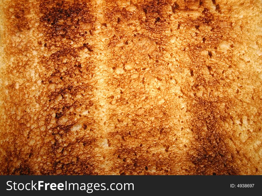 Close up photo of a piece of toast. Close up photo of a piece of toast