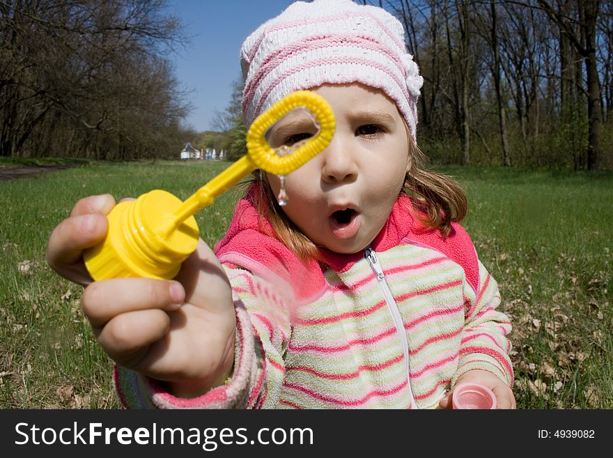 Child And Bubbles