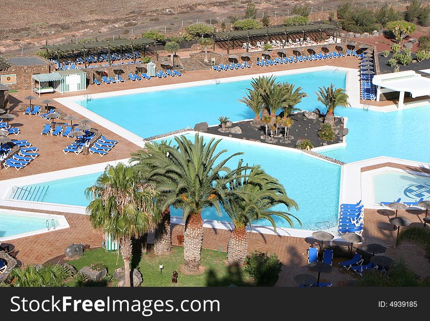 Pool in the resort