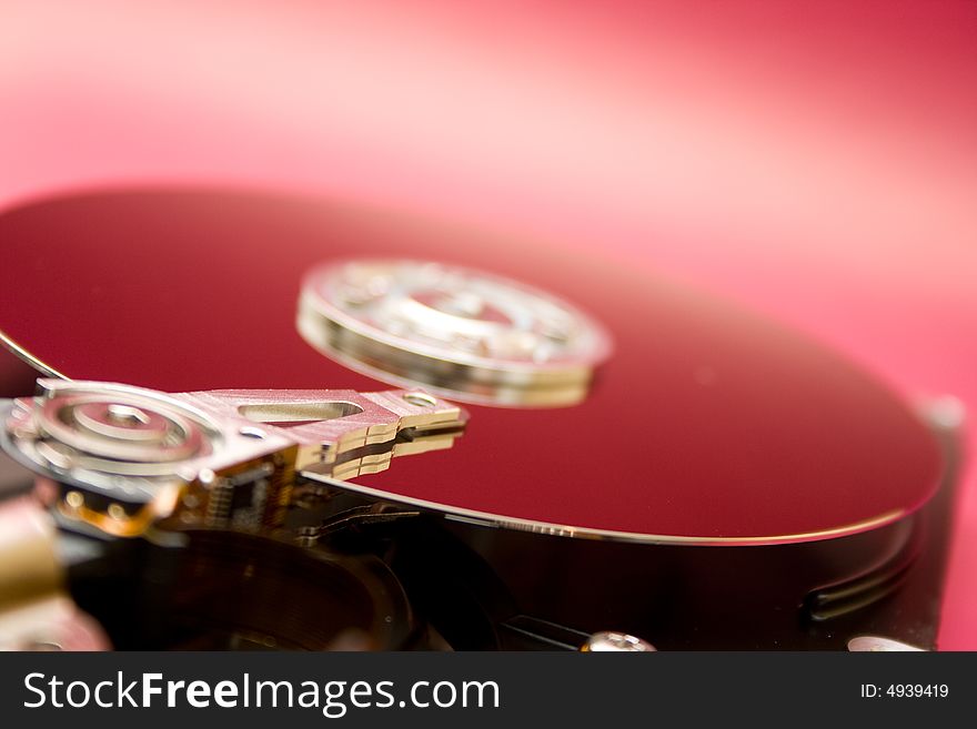 Hard disk drive drive in reds. Hard disk drive drive in reds