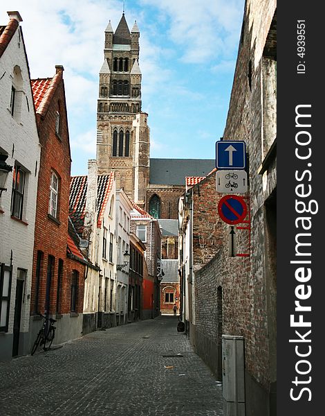 Colorful building in Bruges, Belgium. Colorful building in Bruges, Belgium