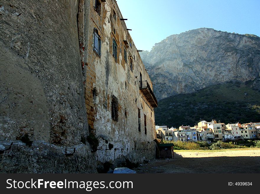 Sicily, Ancient Castle Wall