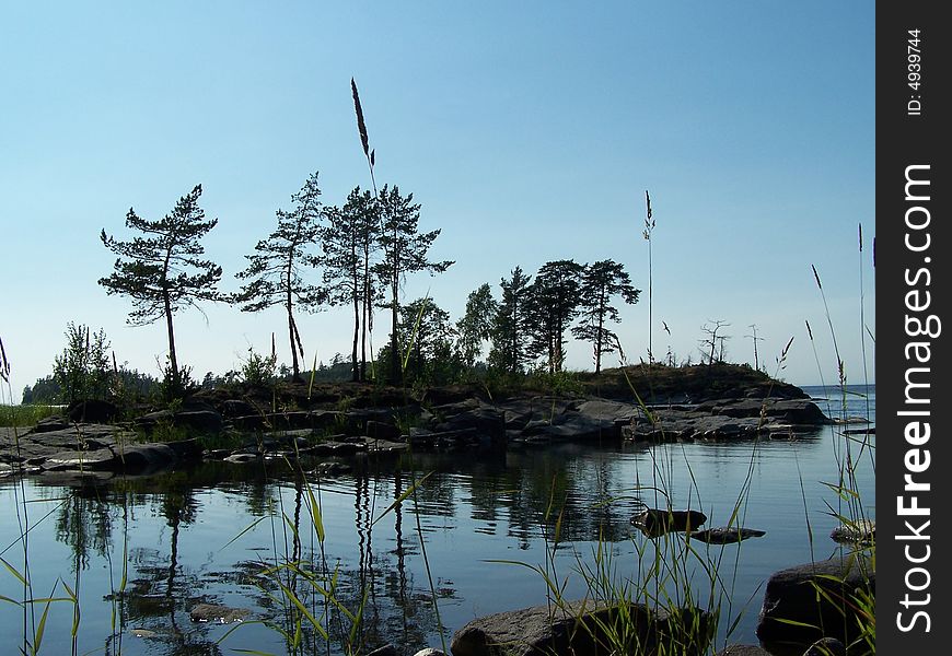 A small island in Valaam archipelago. A small island in Valaam archipelago