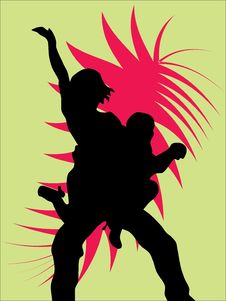 Silhouettes Of Dancers Stock Images Silhouettes Of Dancers Stock Images