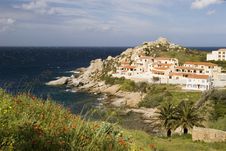 Corsican Seaside Resort Stock Photo