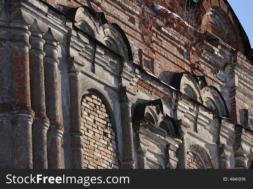 Old wall brick backgrounds textured cement exterior