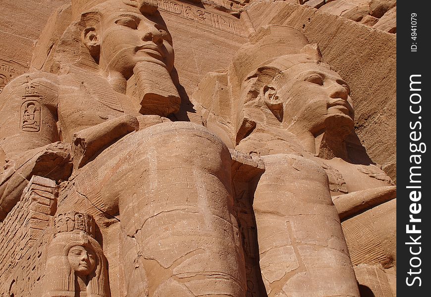 Abu Simbel statue of Ramses in Egypt