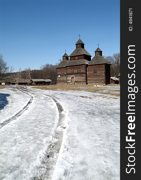 Old Church In Winter