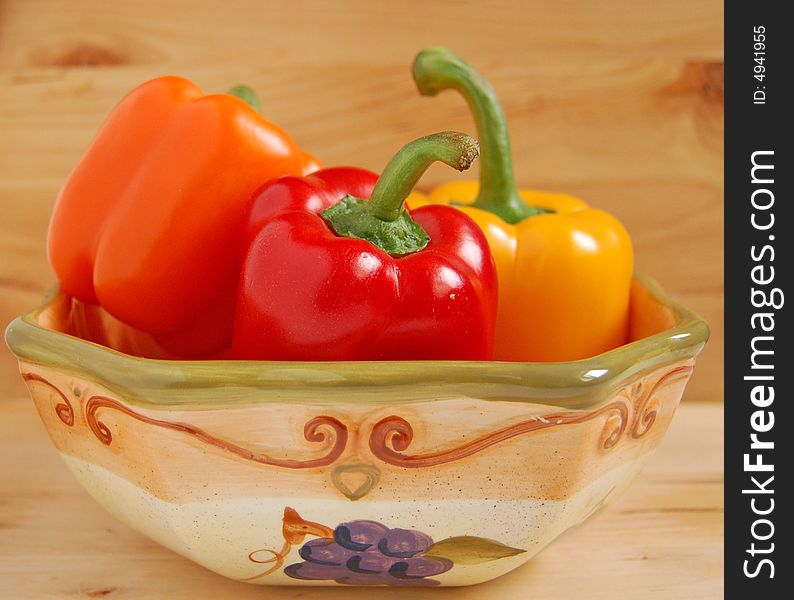 Peppers in bowl