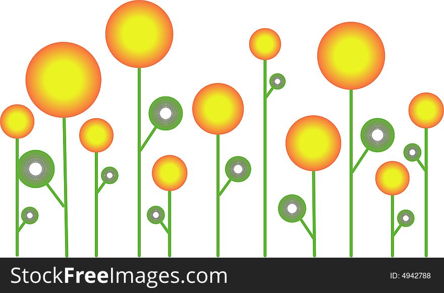 flora  background, vector illustration eps file