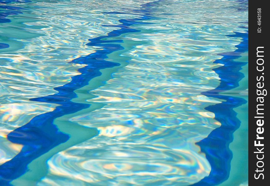 Sunny pool with blue water. Sunny pool with blue water