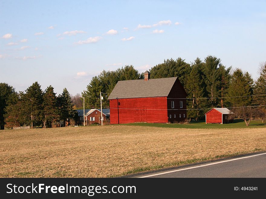 Bright Red Barn