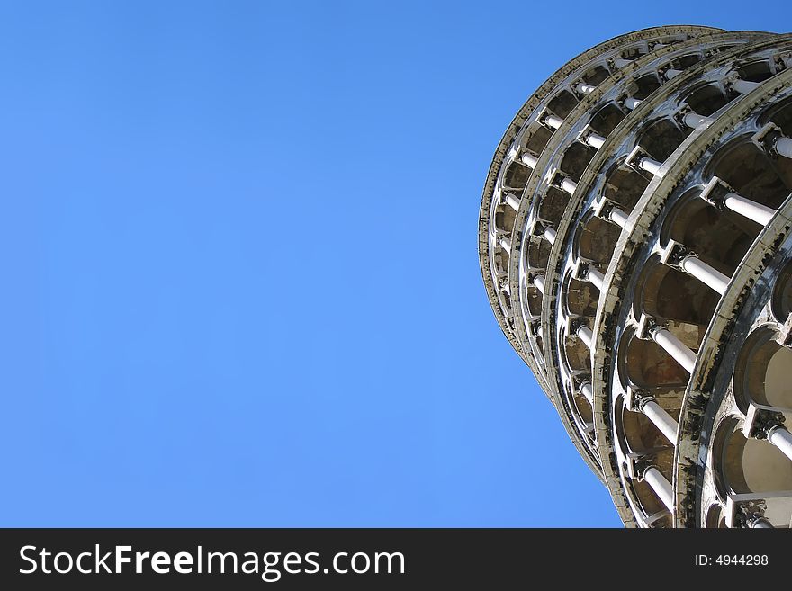 A unique view of the Leaning Tower of Pisa