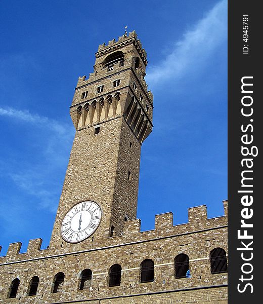 The tower of the Old Palace in Florence