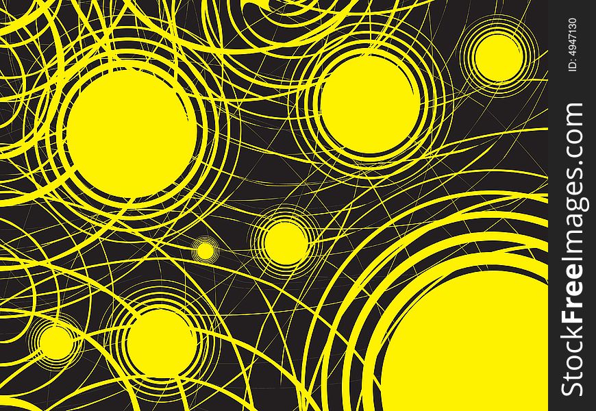 Abstract background with circles vector