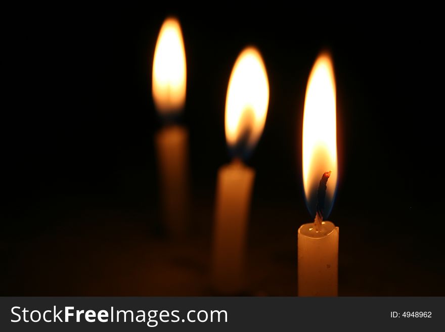 Warm little glow depicted by the flames of the candles!!