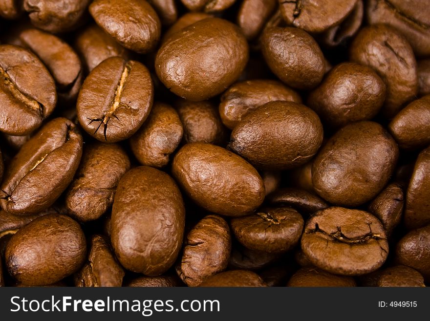 Close up pictures of coffee beans