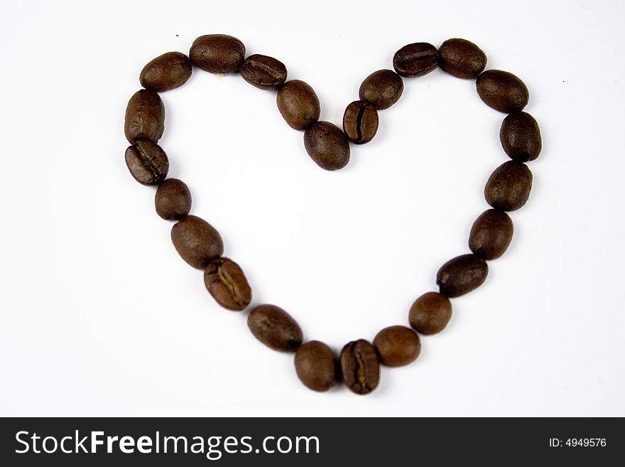 Coffee Bean Love Heart
