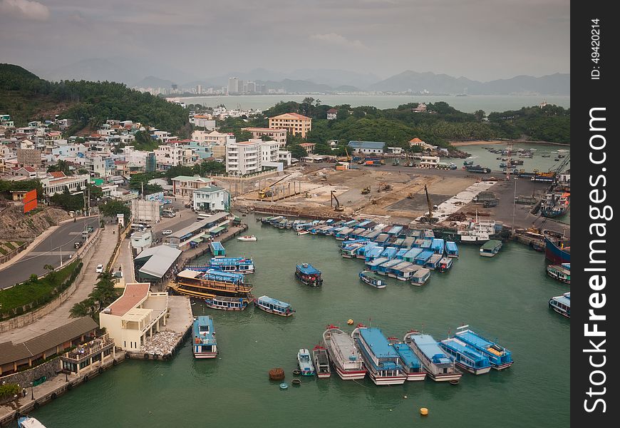 Beautiful view of the sea port Vietnam. Beautiful view of the sea port Vietnam