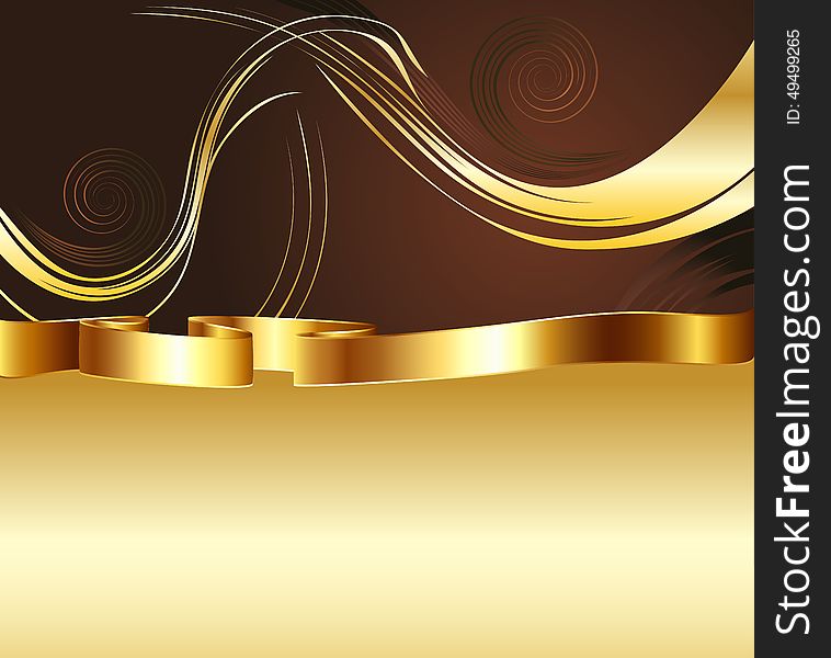 Brown and Gold Background