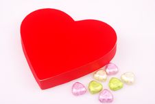 Heart Shape Chocolates Stock Image