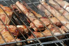 Meat On The Barbeque Royalty Free Stock Images