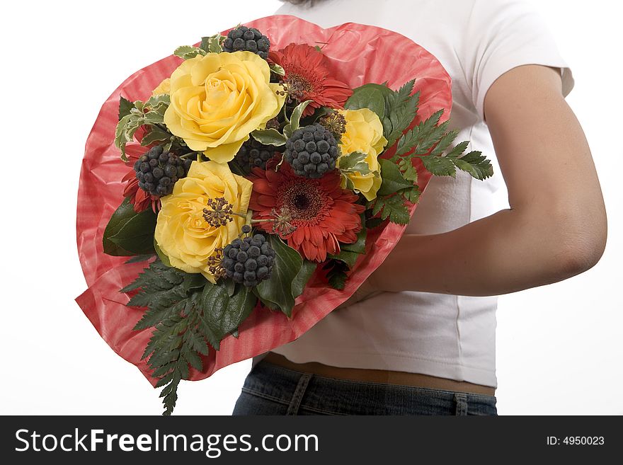 Flowers gift, attention to the Mother's Day or Valentine's Day