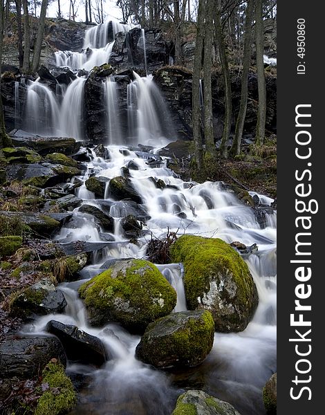 A small waterfall in western Sweden. A small waterfall in western Sweden