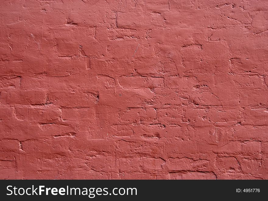 Red brick wall that could be used for a background. Red brick wall that could be used for a background
