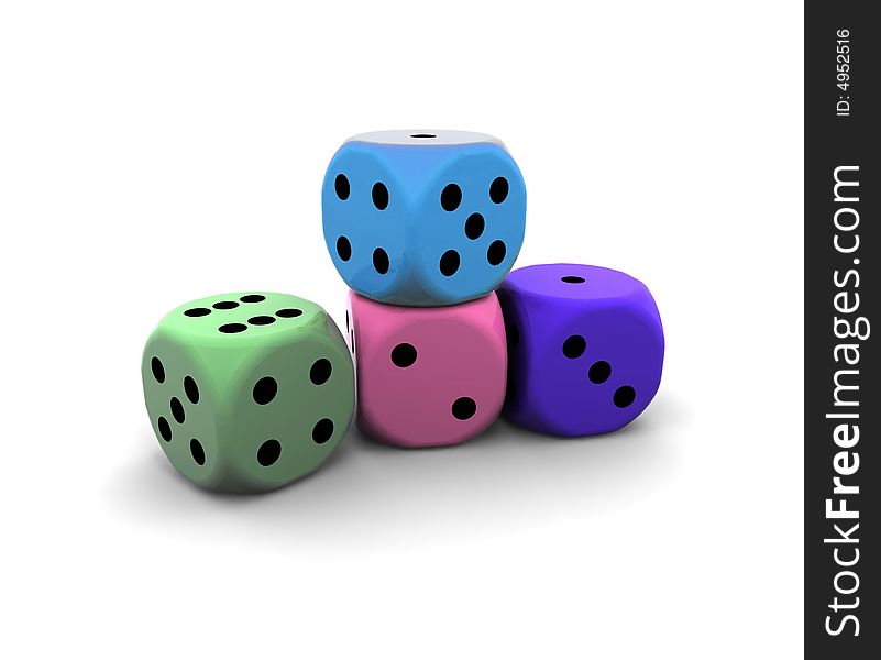 Dices - 3d Illustration