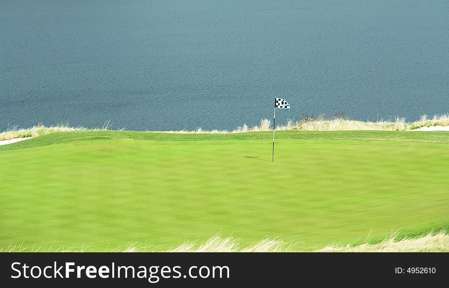 Golf course near a lake in beautiful British Columbia, Canada. Golf course near a lake in beautiful British Columbia, Canada