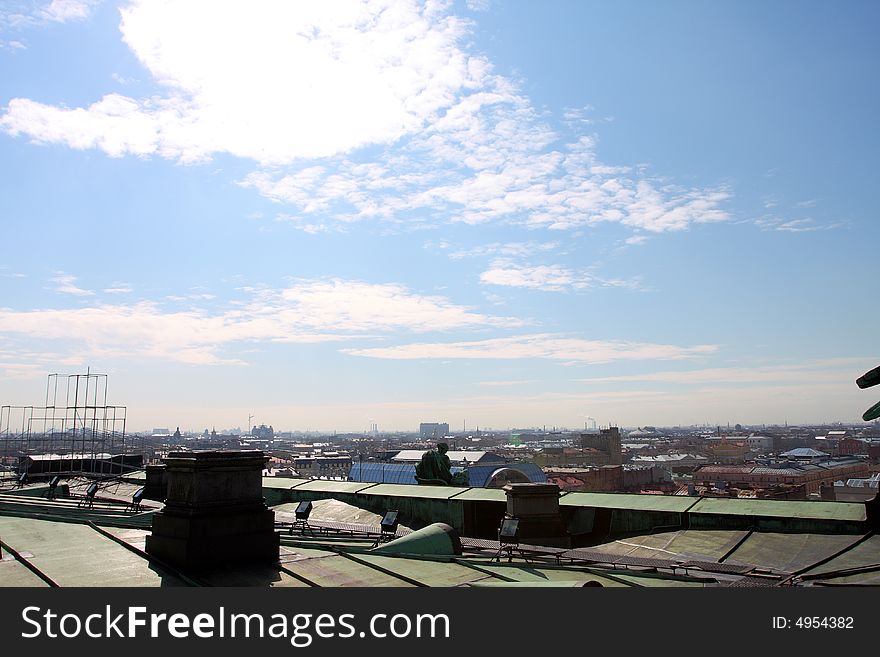 Panorama of St.-Petersburg from height of 45 meters