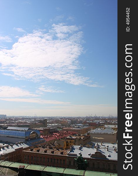 Panorama of St.-Petersburg from height of 45 meters