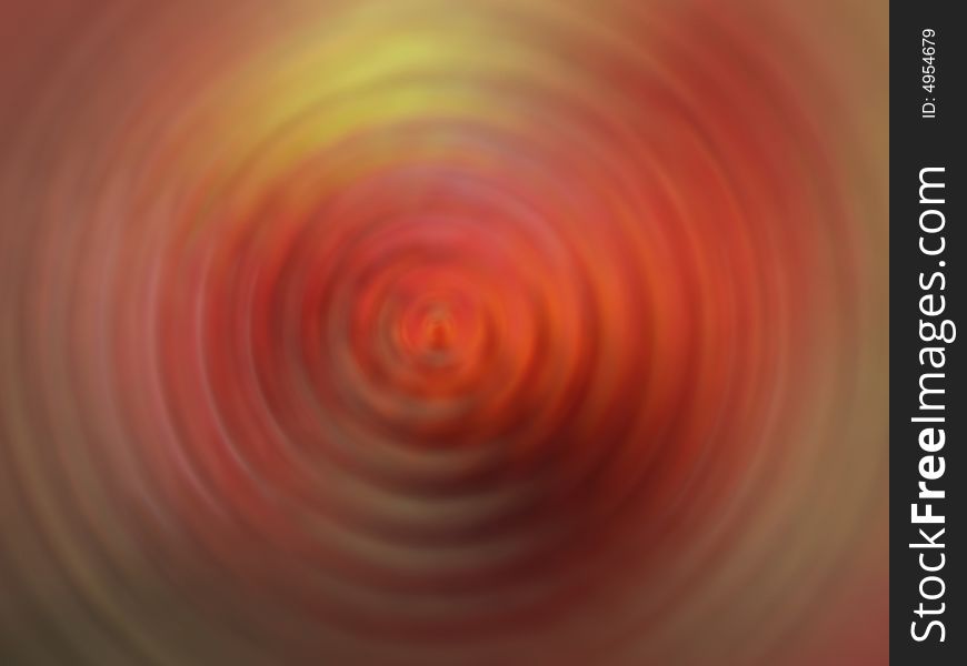 Abstract composition from symmetric circles, red, yellow. Abstract composition from symmetric circles, red, yellow