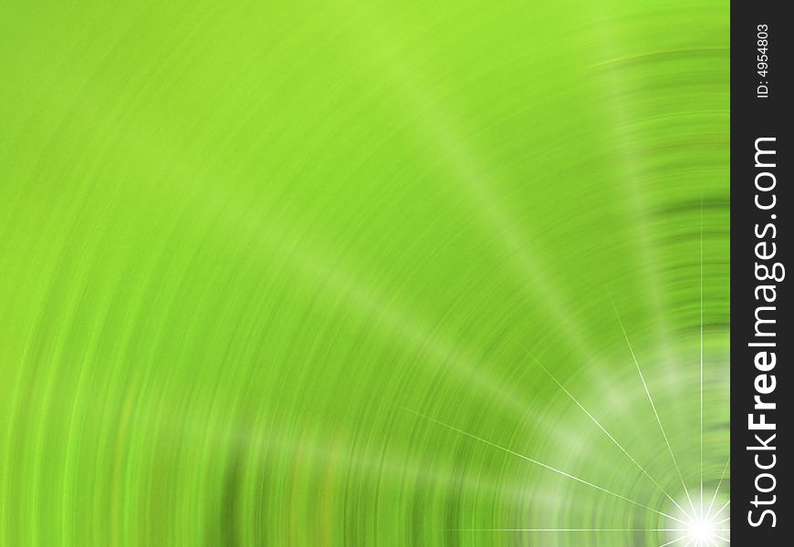 Abstract composition from symmetric circles, green. Abstract composition from symmetric circles, green