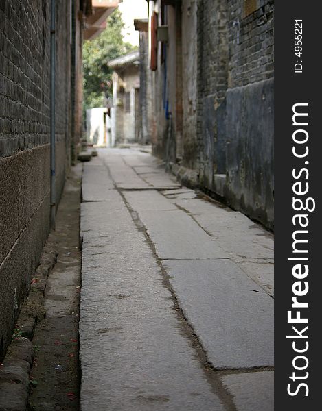 Little alley,at south of China country.