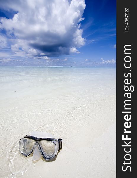 Diving Mask On Beach