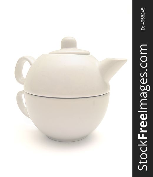 Ceramic Cup And Teapot