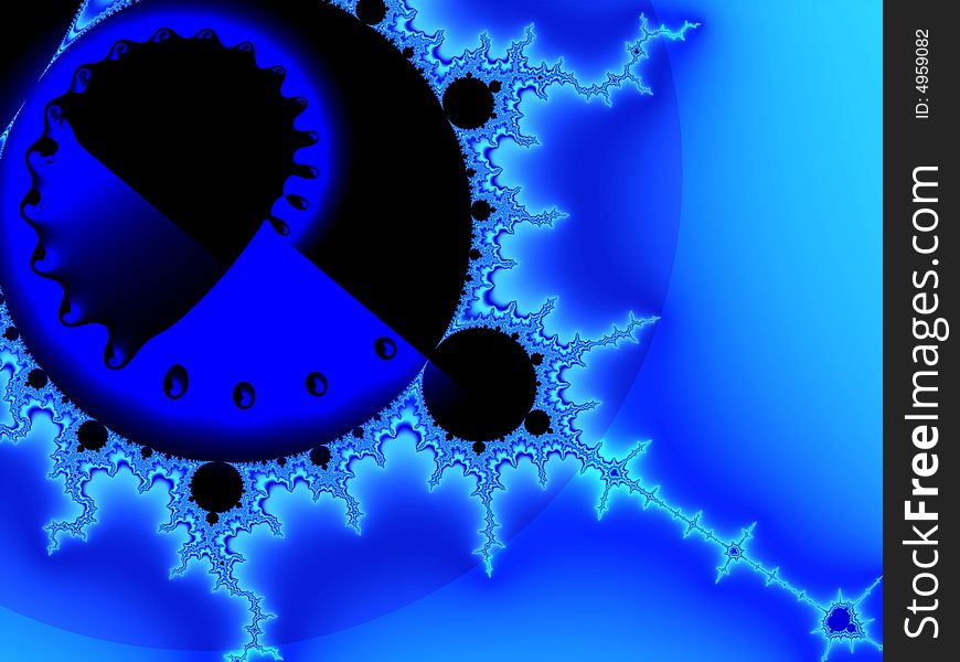 Blue Abstract Fractal