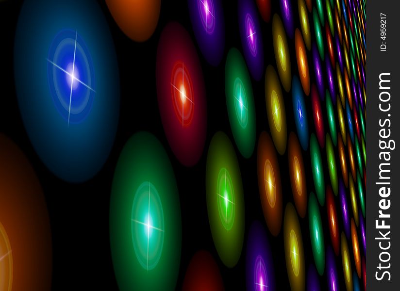 Multi colored lights that can be used as a background