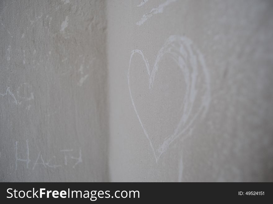 The heart, that scratched on the wall. Good background. The heart, that scratched on the wall. Good background.