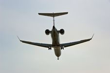 Airliner Airplane Landing Stock Image Airliner Airplane Landing Stock Image